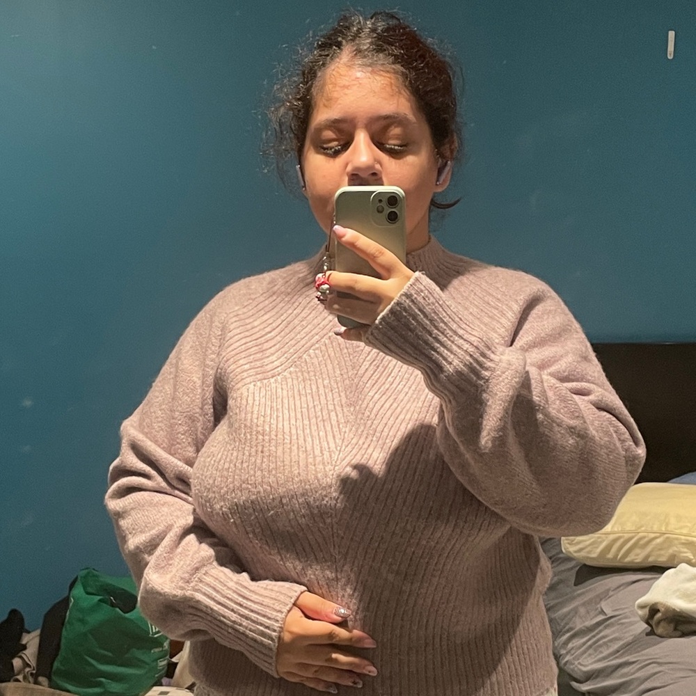 Dynamite Mauve Turtleneck Sweater